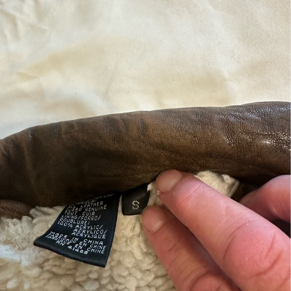 Context Brown Leather Vest - Picture 6 of 6